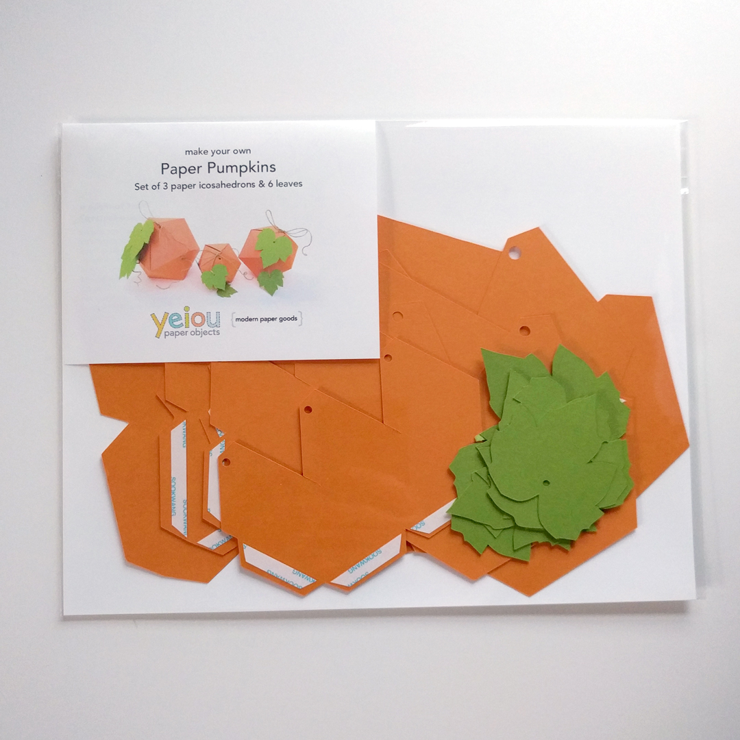 yeiou paper objects paper pumpkin craft kit