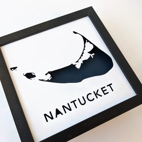a black and white picture with the words nantucket